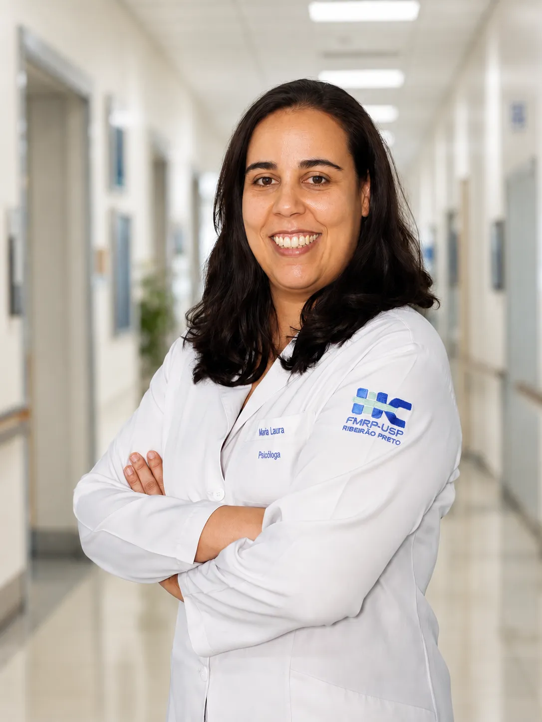 Maria Laura Pereira no Hospital das Clínicas da FMRP-USP